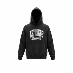 Men's Le Tigre Digby Pullover Sweatshirt Athletic Large Tiger Logo Hoodie - XXL